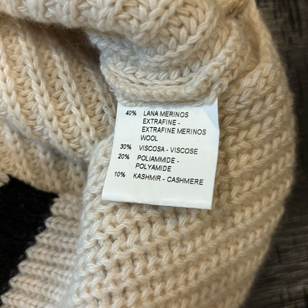 NWT Sans Gene OVERSIZED KNIT VEST Medium Embroidered Wool Cashmere Blend‌ Dress - Picture 11 of 16